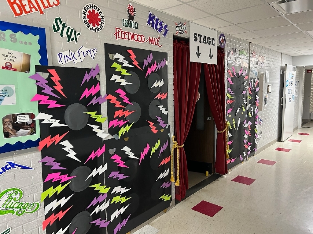 Mrs. McCormick wicked-awesome door! 