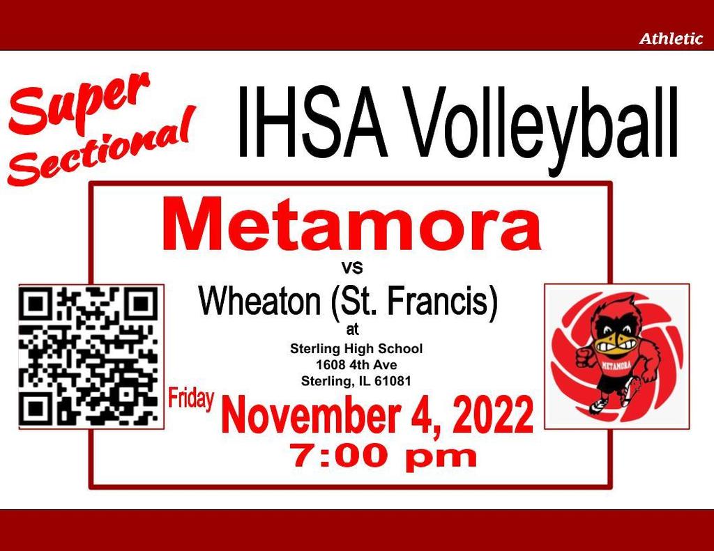 Congratulations to the Volleyball team as they defeated Limestone to win Sectionals and advance to Super Sectionals on Friday 11/4.  Tickets are available at Go Fan for $7 or at the gate for $8.  GO REDBIRDS!