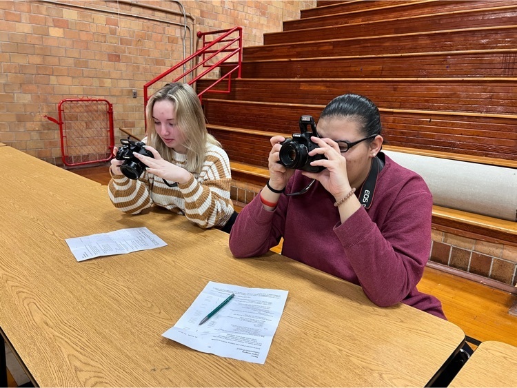 Digital Imaging students practicing rules of composition. 